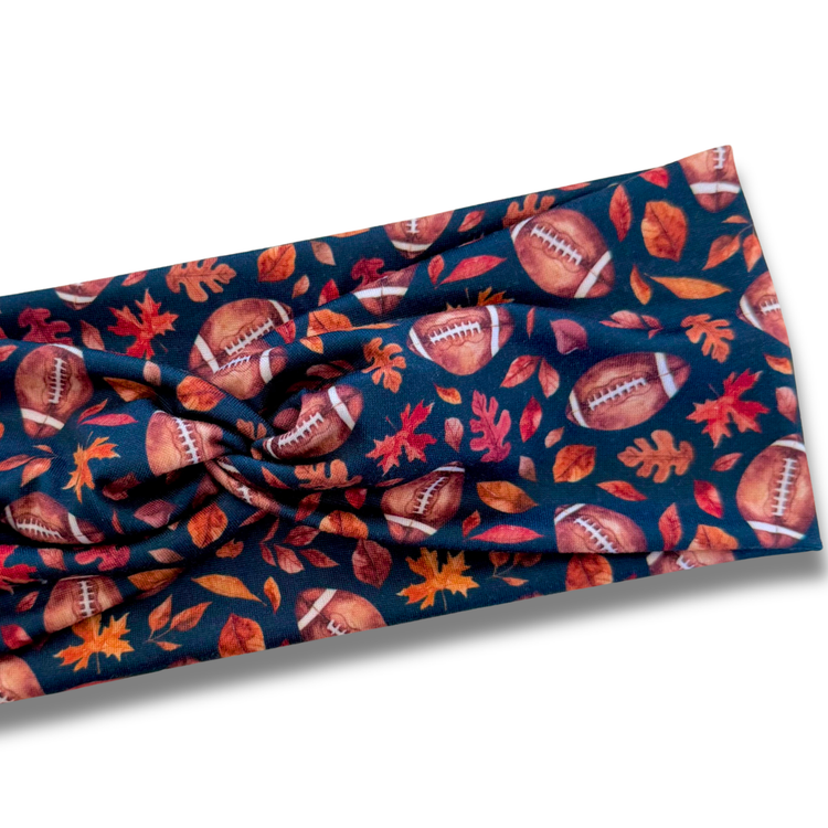 Fall Football Sweetheart Headband (or removable tie option) Sewing Sweethearts