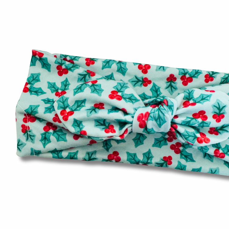 Holly Jolly Sweetheart Headband (or removable tie option)