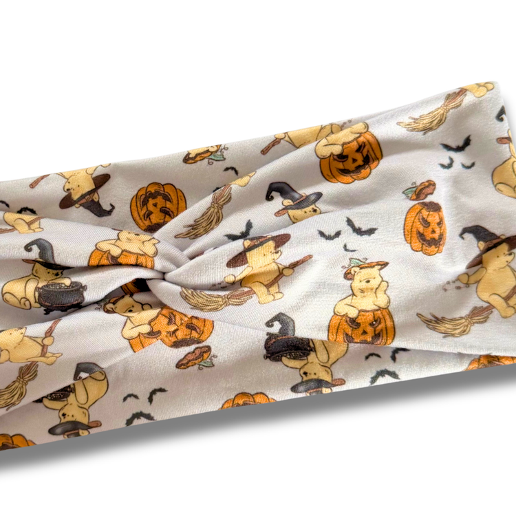 Spooky Honey Bear Sweetheart Headband (or removable tie option) Sewing Sweethearts