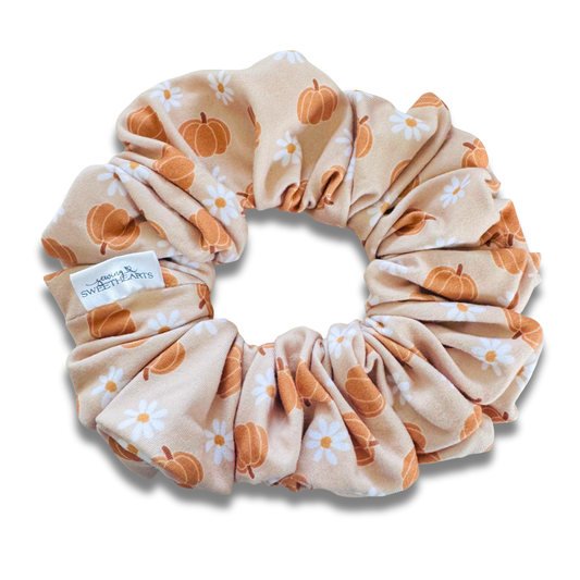 Pumpkins & Daisies Scrunchie Sewing Sweethearts