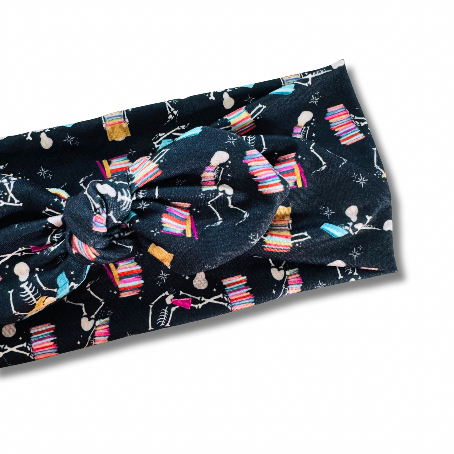 Bookish Skeletons Sweetheart Headband (or removable tie option) Sewing Sweethearts