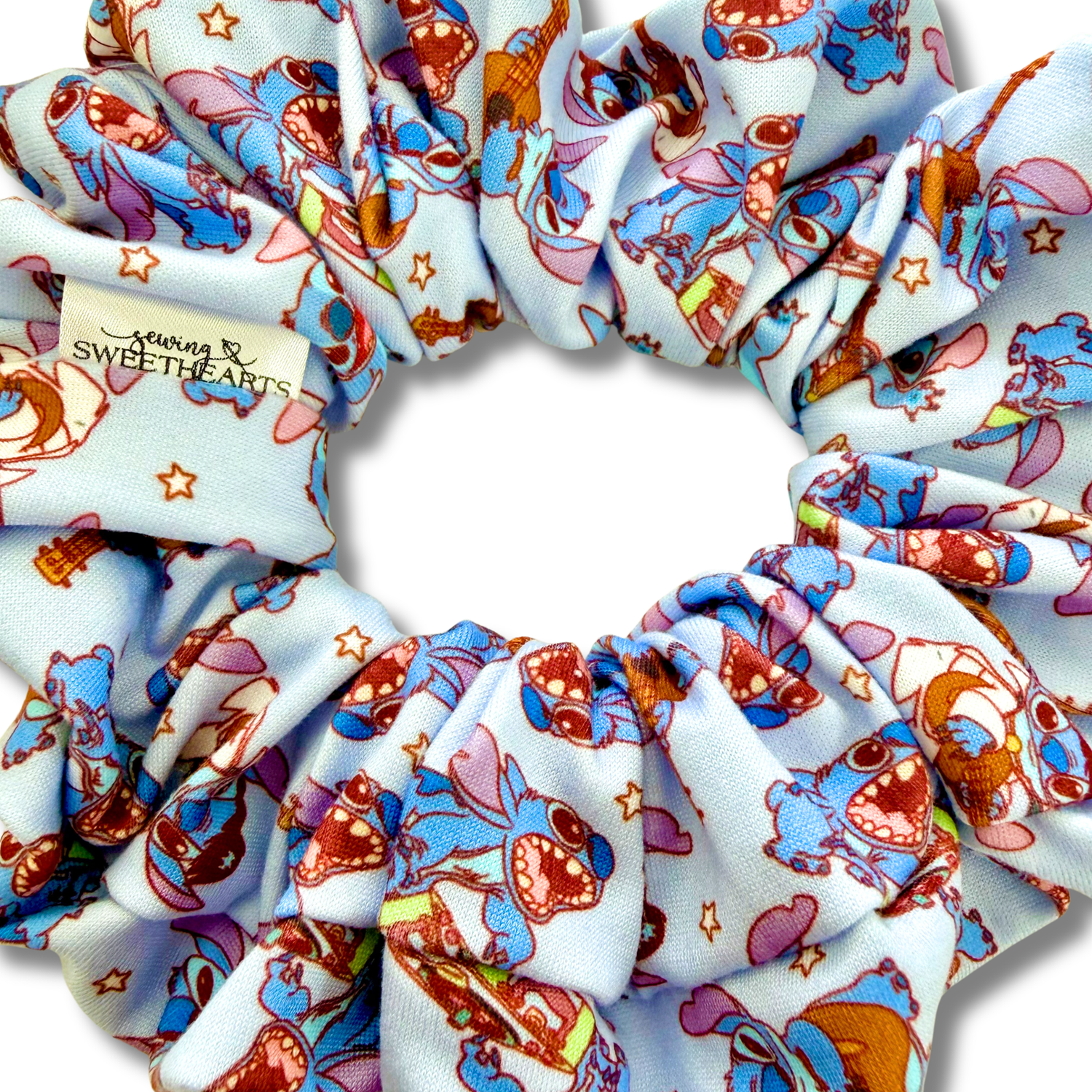 Blue Alien Scrunchie Sewing Sweethearts