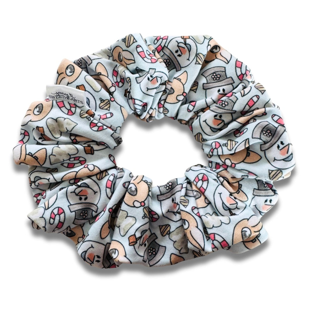 Classic Reindeer & Snowman Scrunchie  Sewing Sweethearts   