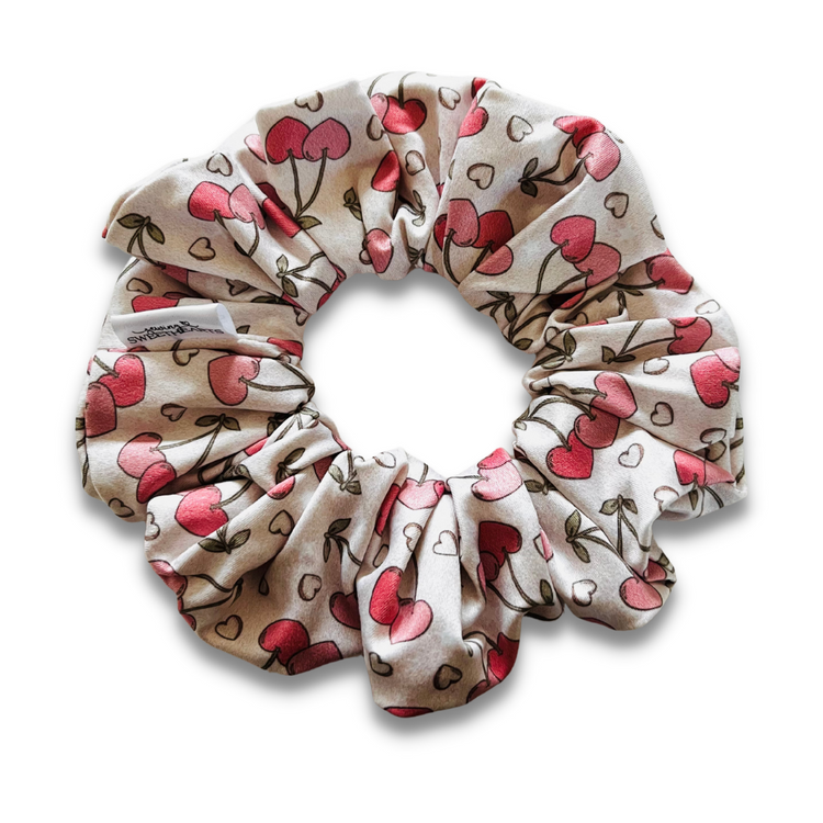 Cherry Hearts Scrunchie  Sewing Sweethearts   