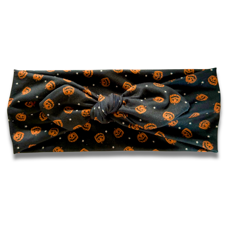 Jack O Lanterns Sweetheart Headband (or removable tie option) Sewing Sweethearts Sweetheart with Removable Tie