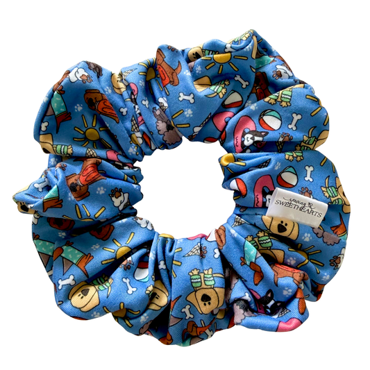 Summer Dogs Scrunchie Sewing Sweethearts