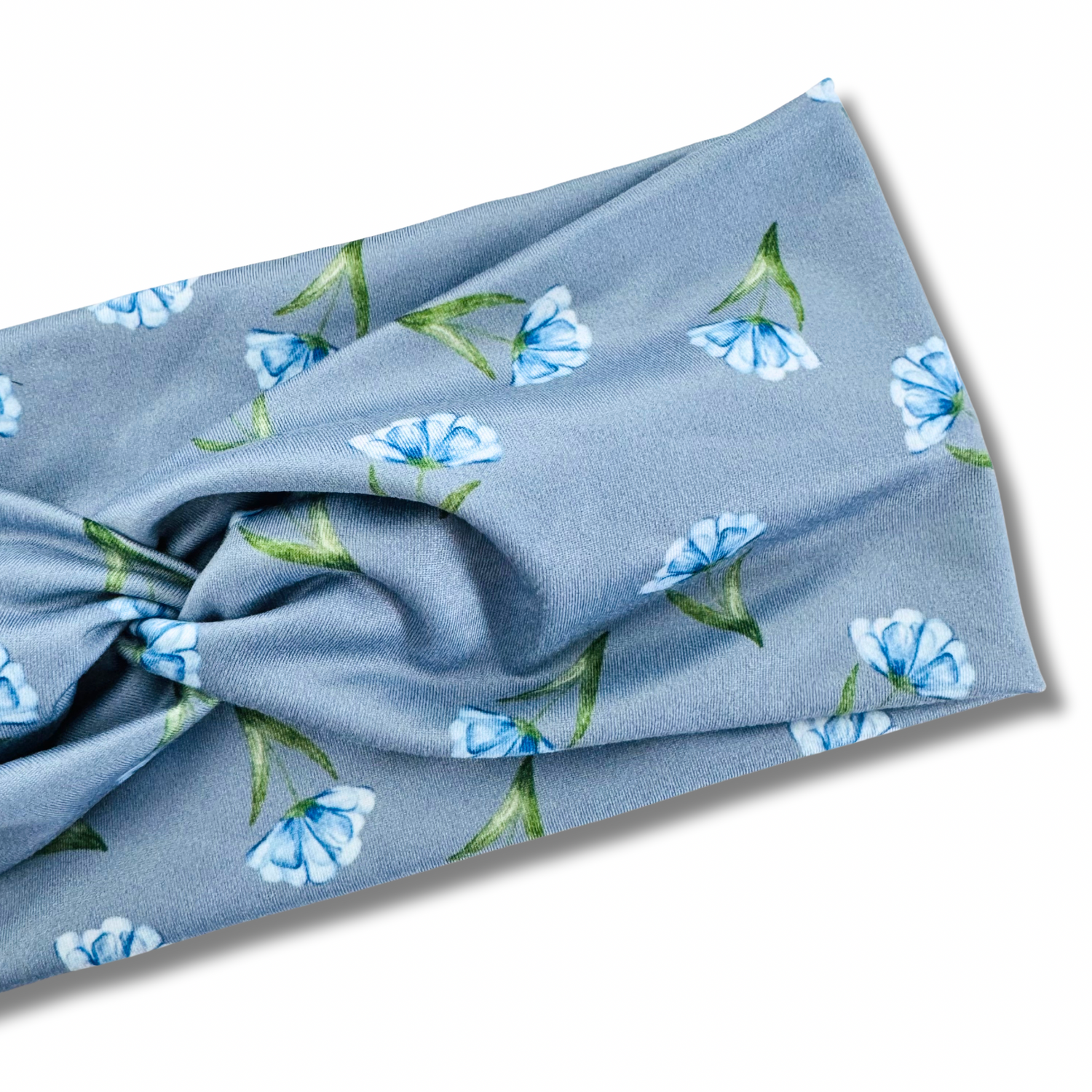 Steel Blue Flowers Sweetheart Headband Sewing Sweethearts