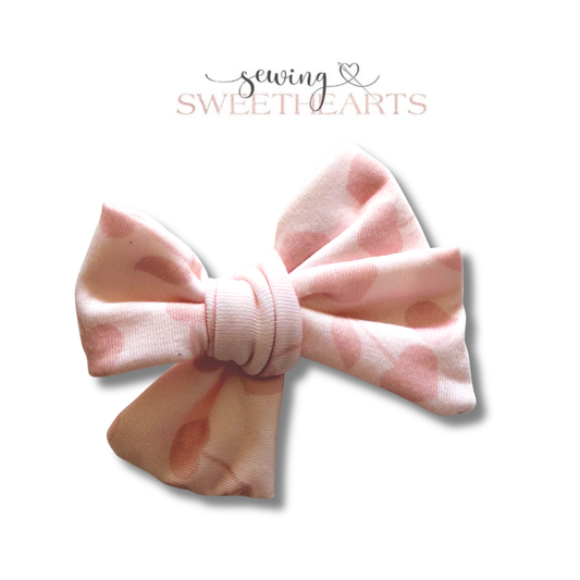 Cherry Hearts Bow Sewing Sweethearts