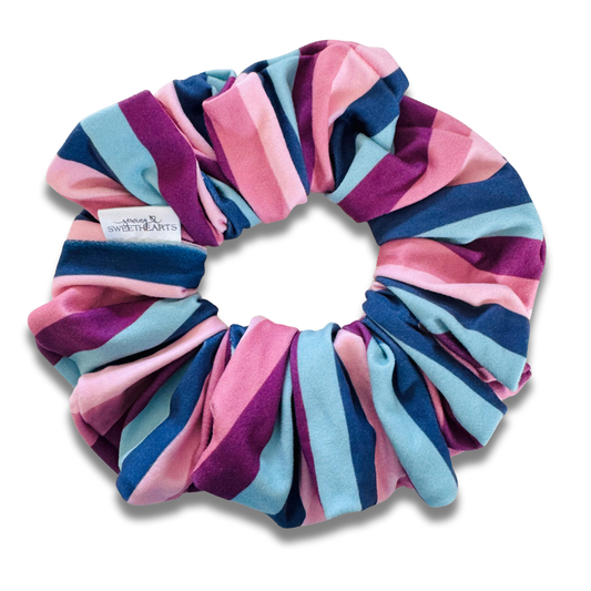 Fall Stripes Scrunchie Sewing Sweethearts