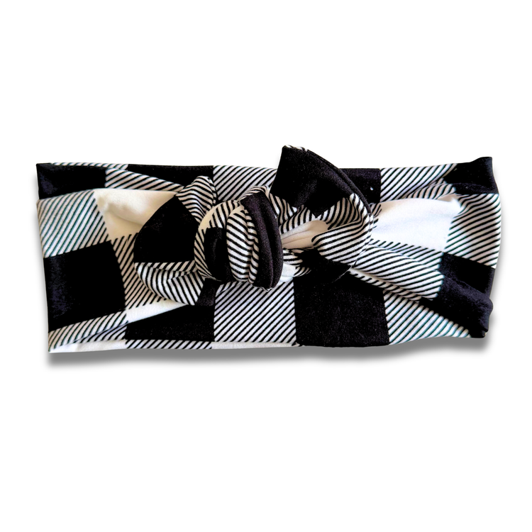 White Buffalo Plaid Sweetie Headband