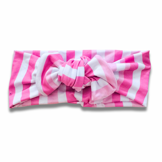 Pink Stripes Sweetie Headband Sewing Sweethearts