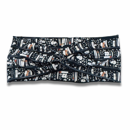 Winter Library Sweetheart Headband (or removable tie option)