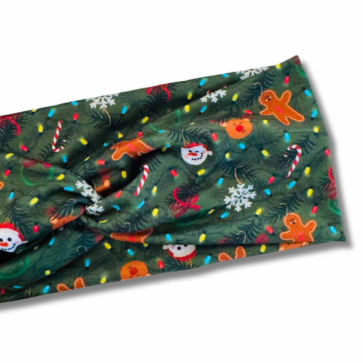 Sweetly Lit Christmas Sweetheart Headband (or removable tie option)