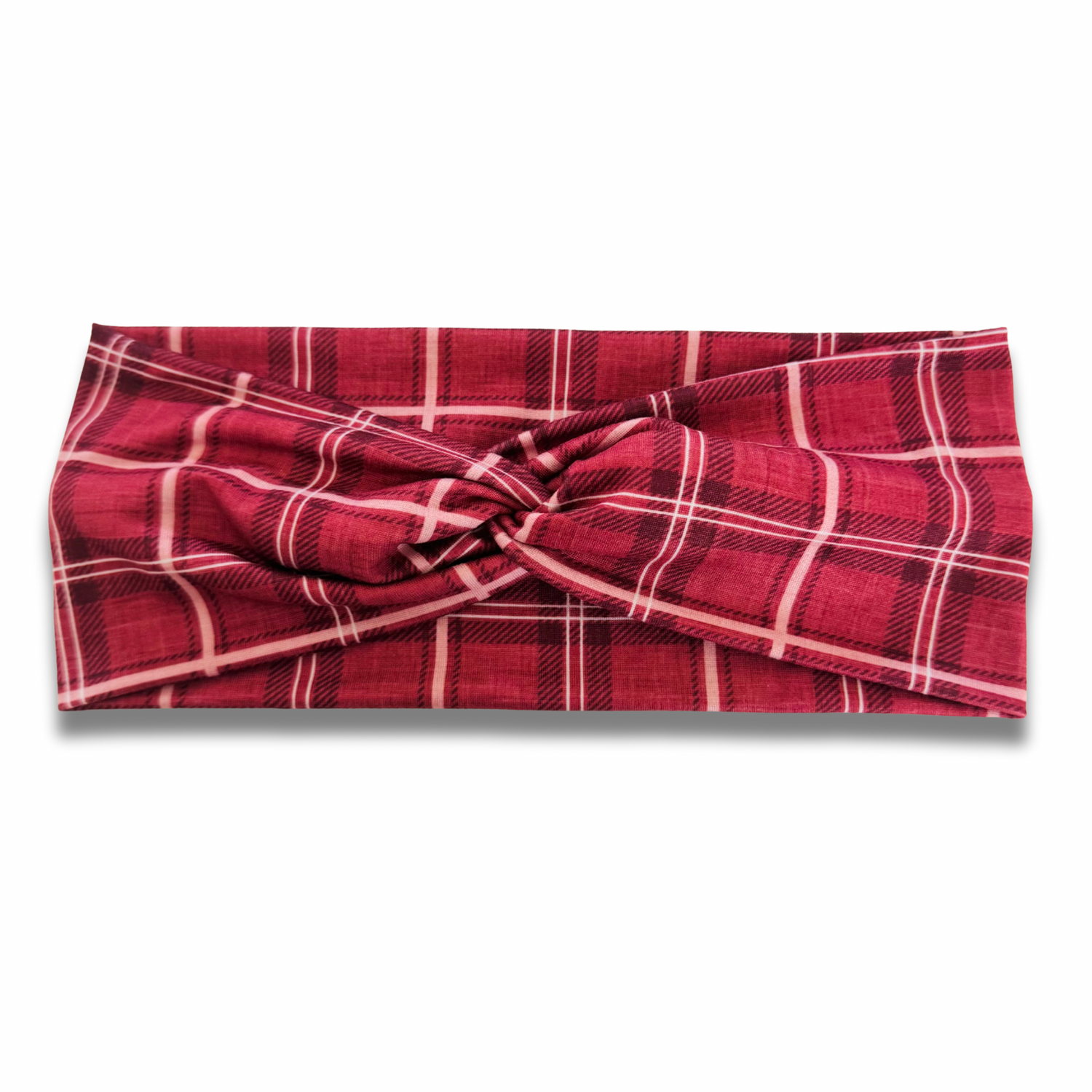 Redwood Plaid Sweetheart Headband (or removable tie option) Sewing Sweethearts Sweetheart