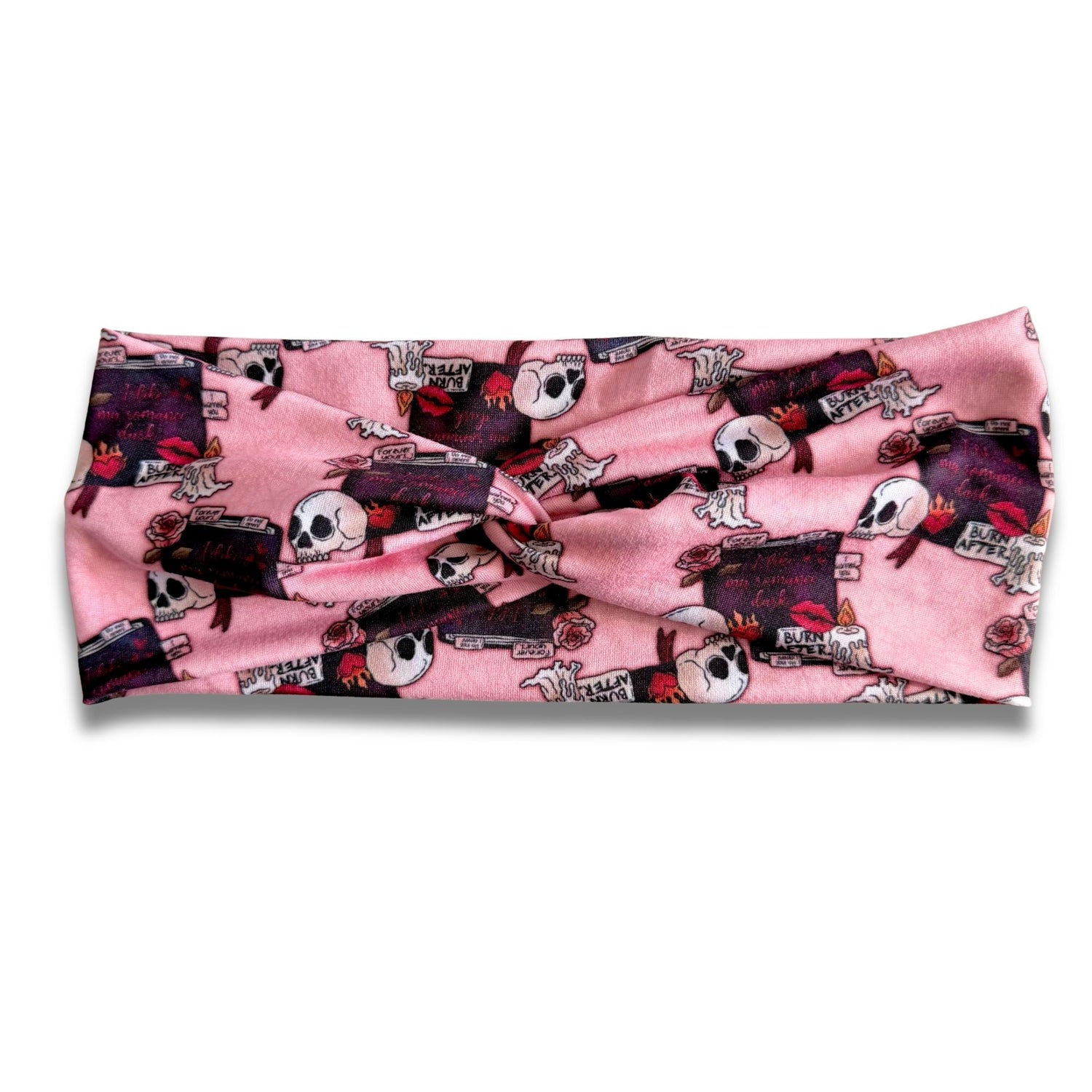 I Like My Romance Dark Sweetheart Headband (or removable tie option) Sewing Sweethearts Sweetheart