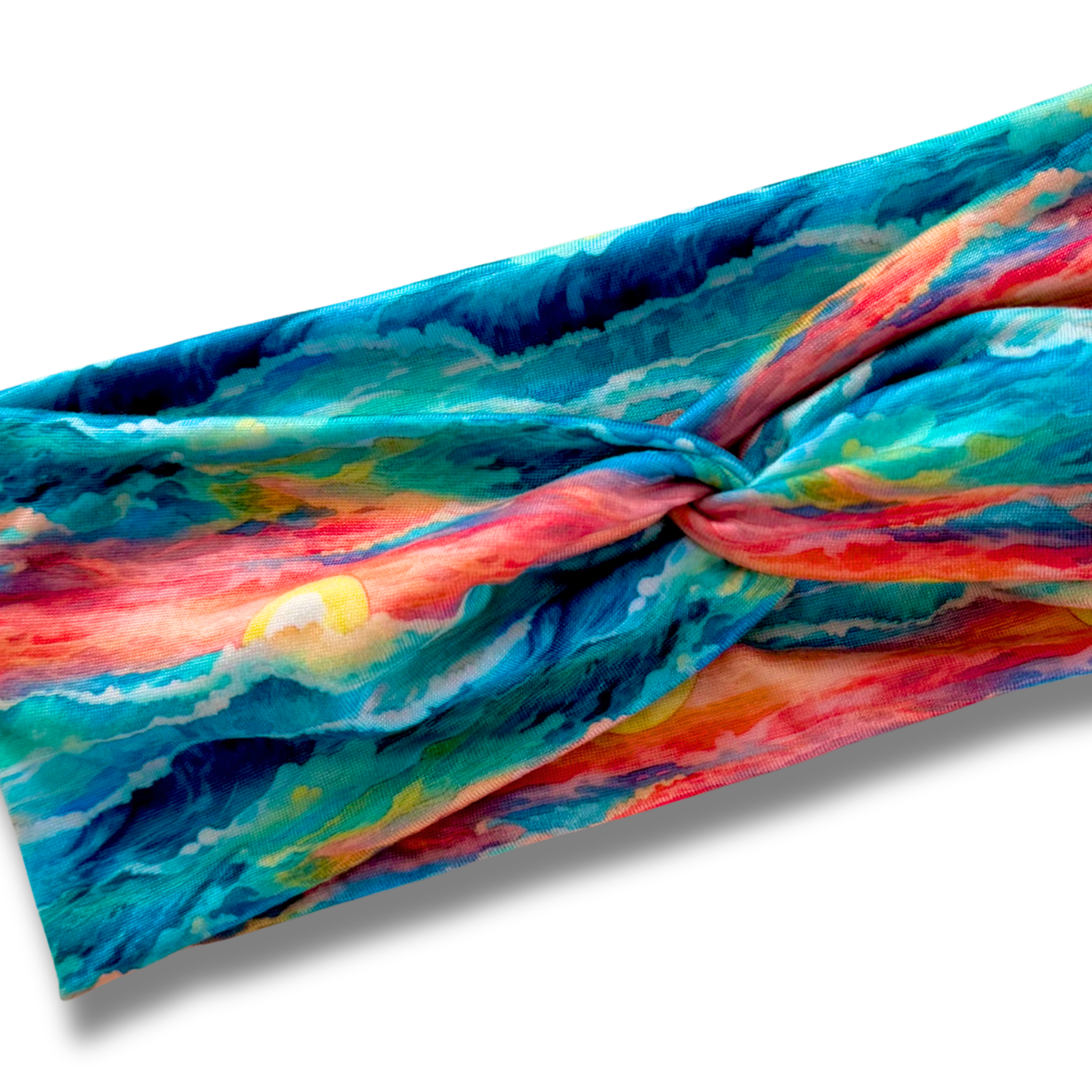 Sunset Waves Sweetheart Headband (or removable tie option) Sewing Sweethearts