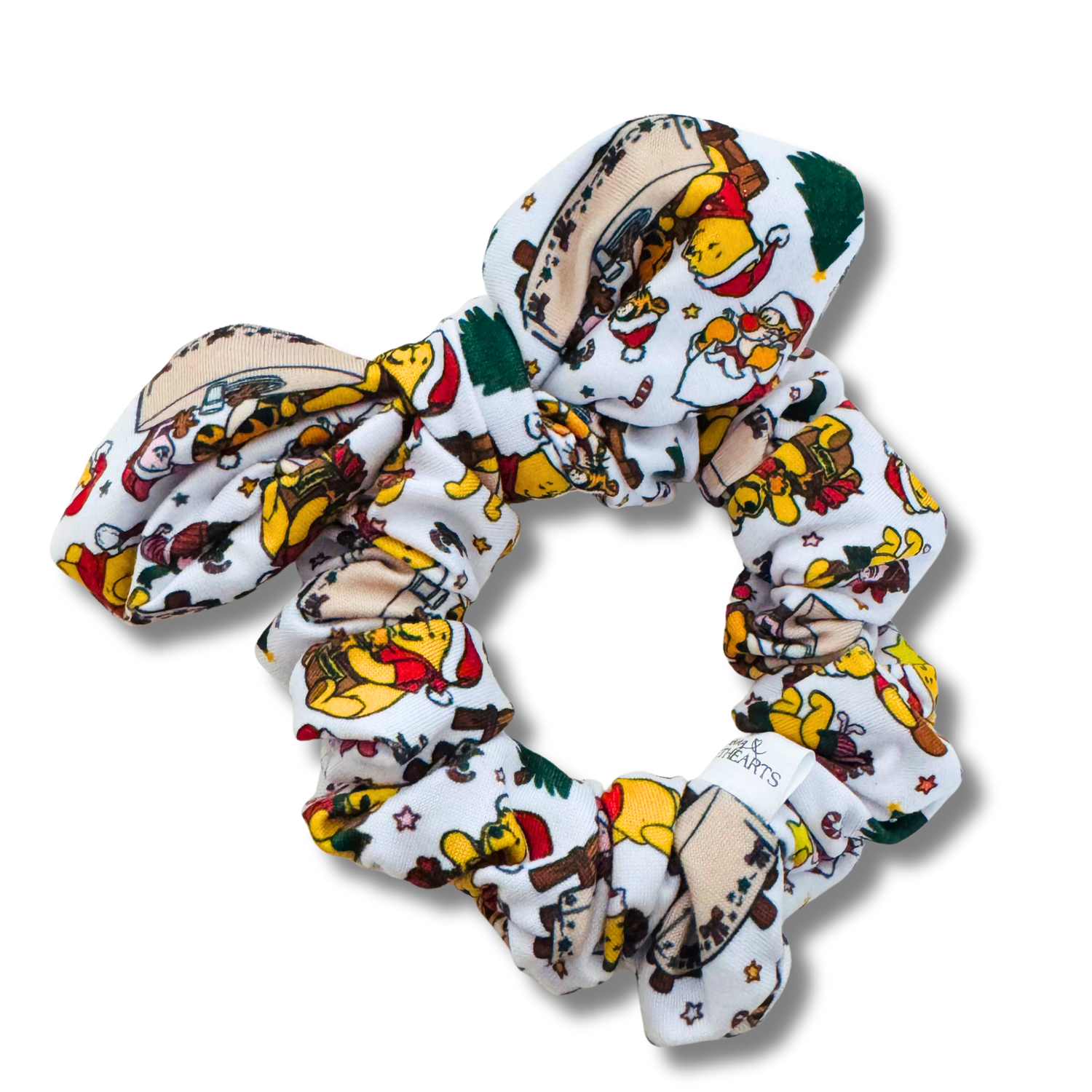 Hundred Acre Holiday Bow Scrunchie Sewing Sweethearts