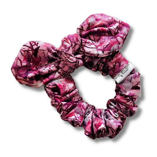 Pink Realtree Bow Scrunchie  Sewing Sweethearts   