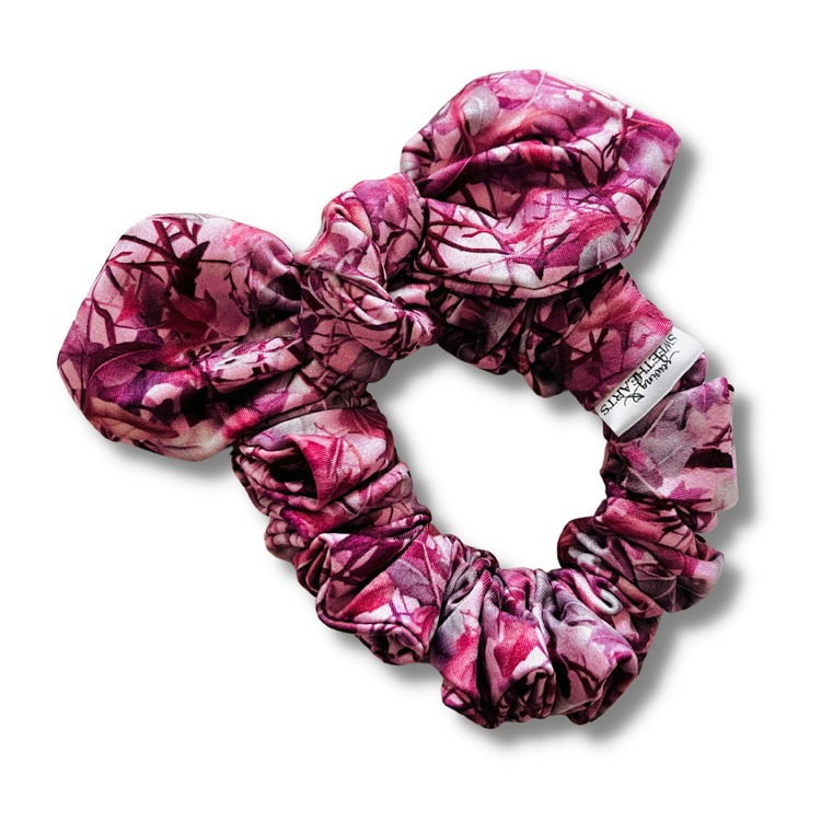 Pink Realtree Bow Scrunchie  Sewing Sweethearts   