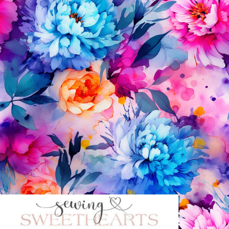 Blooming Minky Blanket PREORDER (~4 weeks before shipping) Sewing Sweethearts