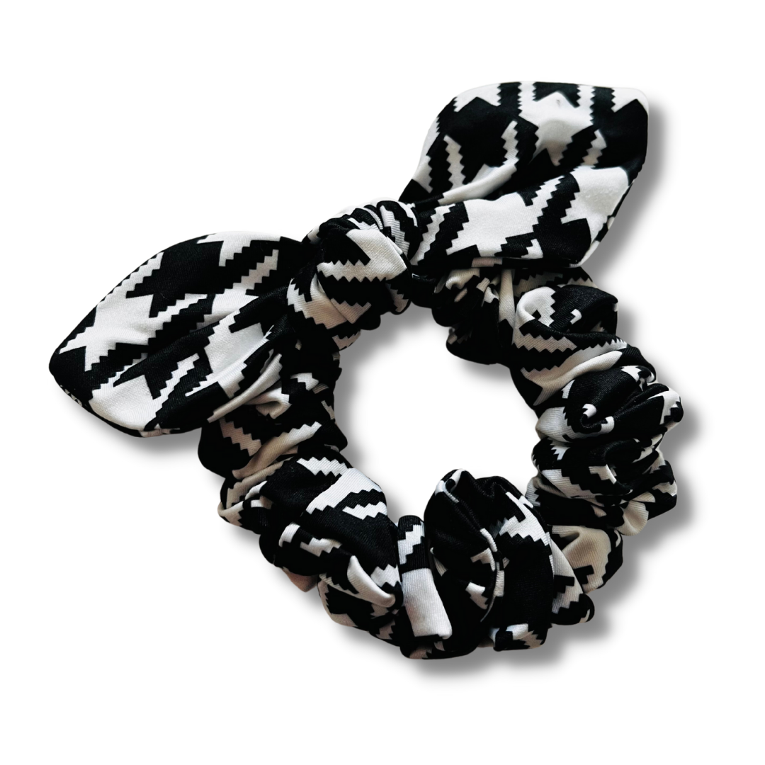 Houndstooth Bow Scrunchie  Sewing Sweethearts   
