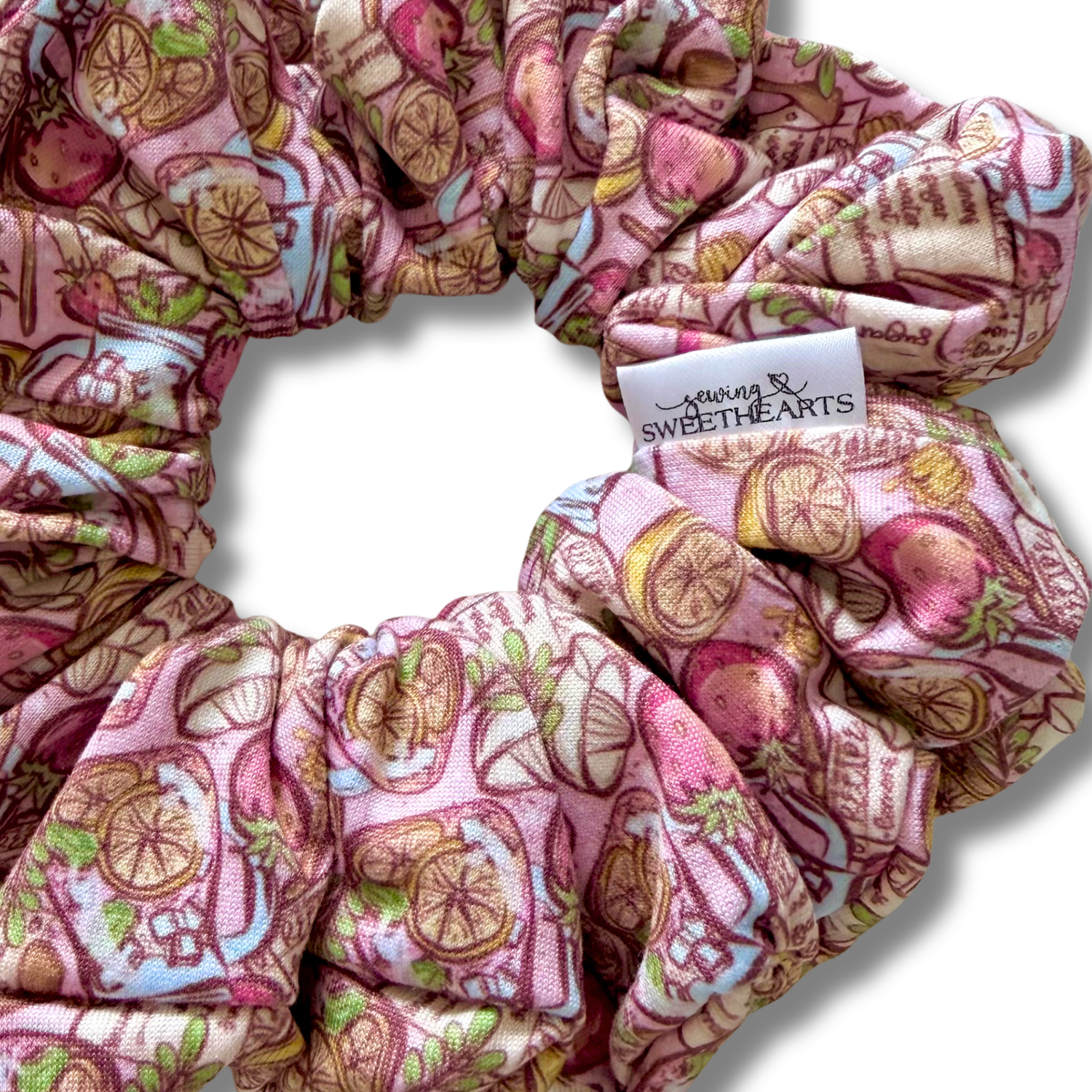 Strawberry Lemonade Scrunchie Sewing Sweethearts