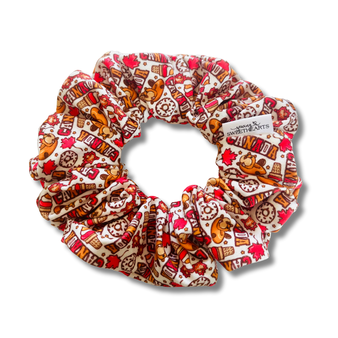 Canadian Eh? Scrunchie  Sewing Sweethearts   