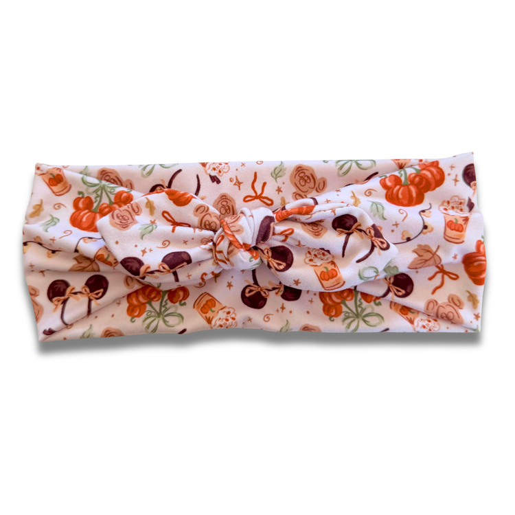 Fall Mouse Sweetheart Headband (or removable tie option) Sewing Sweethearts Sweetheart with Removable Tie