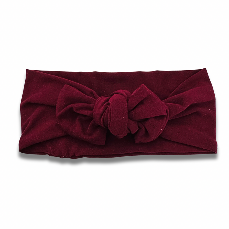 Burgundy Sweetie Headband Sewing Sweethearts