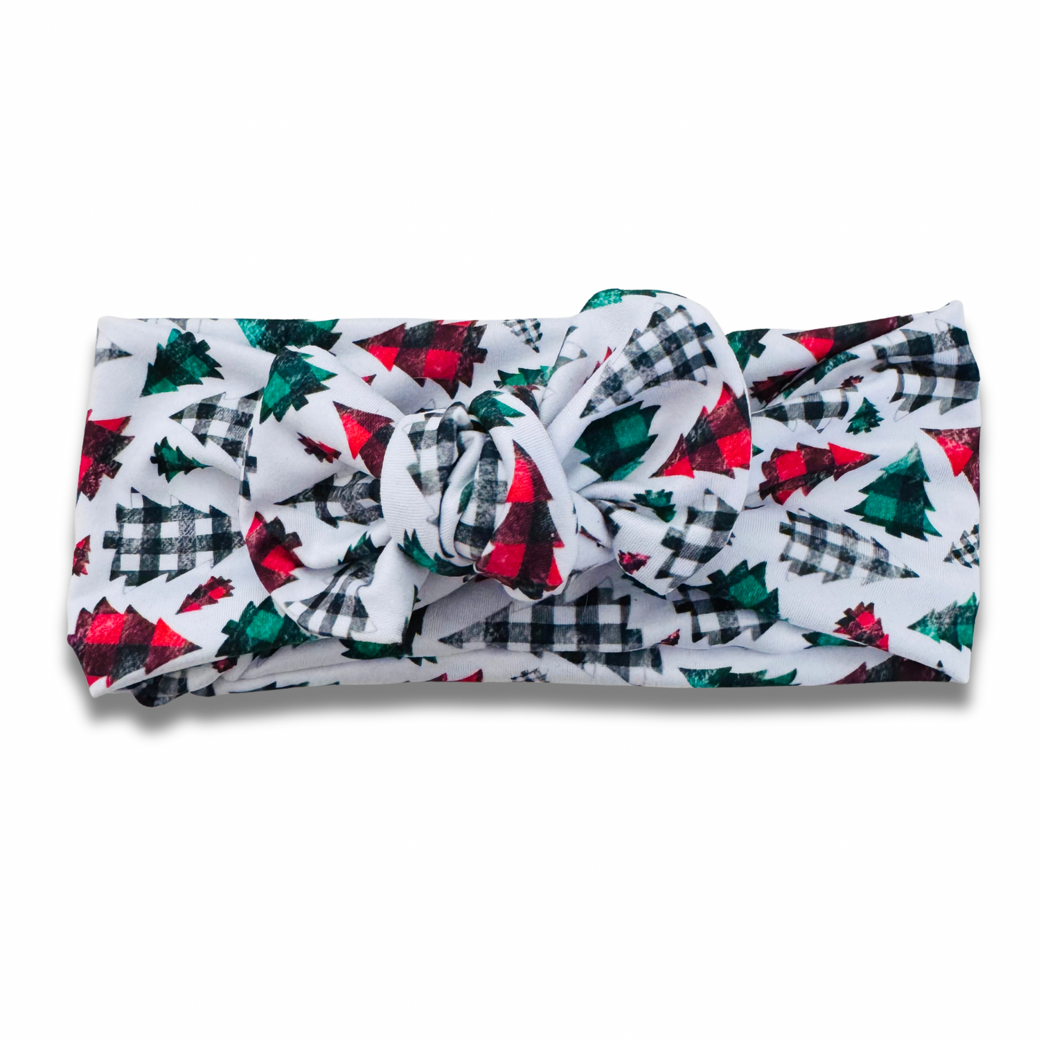 Buffalo Plaid Trees Sweetie Headband Sewing Sweethearts