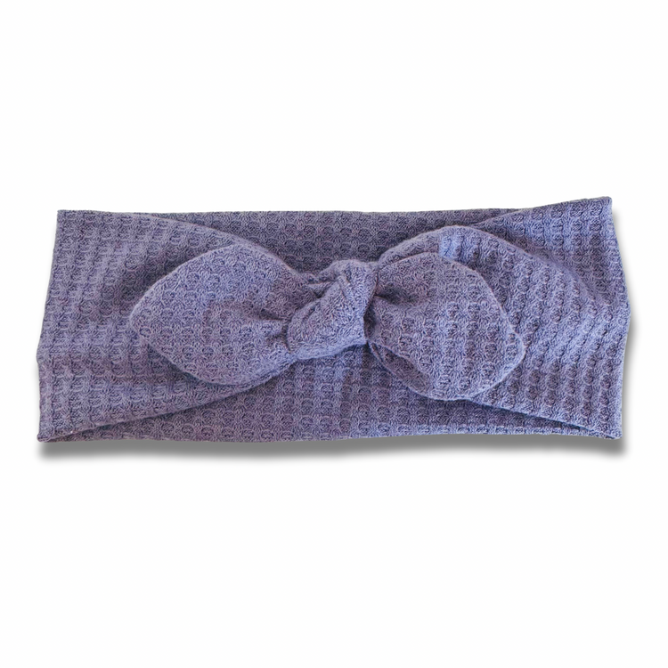 Dusty Lavender Waffle Knit Sweetheart (or removable tie option) Sewing Sweethearts Sweetheart with removable tie