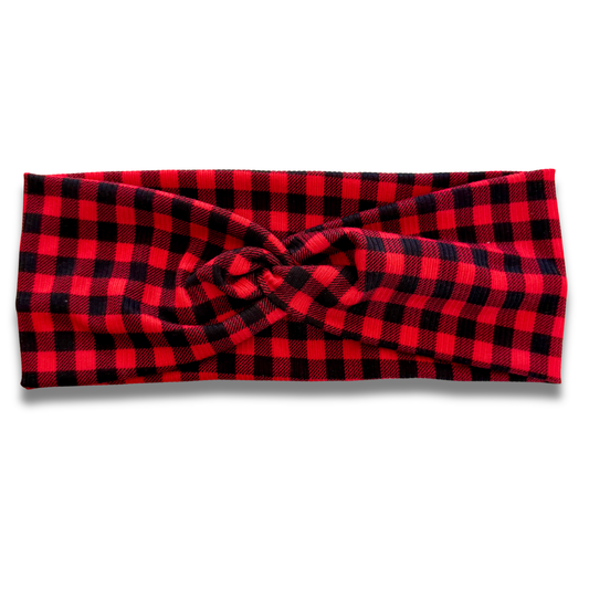Buffalo Red Waffle Sweetheart Headband Sewing Sweethearts