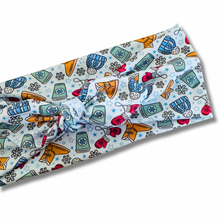 Winter Girl Sweetheart Headband (or removable tie option)