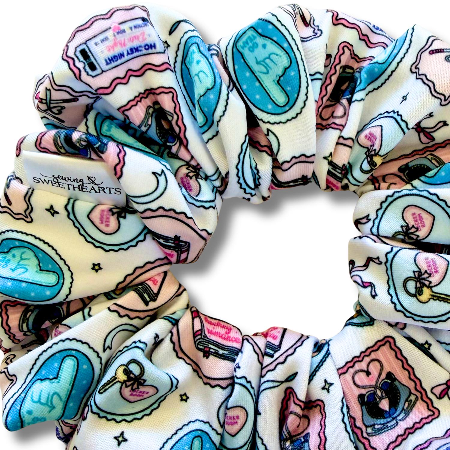 Hockey Romance (v.2) Scrunchie Sewing Sweethearts