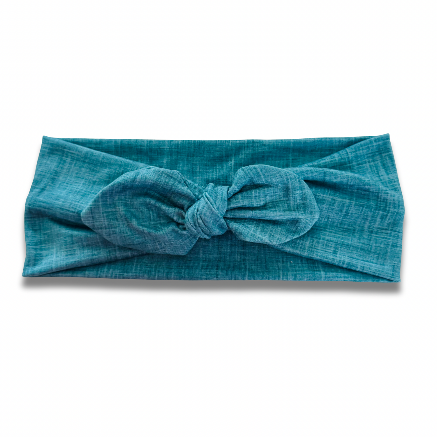 Teal Linen Style Sweetheart Headband (or removable tie option) Sewing Sweethearts Sweetheart with Removable Tie