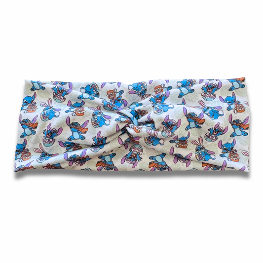 Blue Alien Easter Sweetheart Headband (or removable tie option) Sewing Sweethearts Sweetheart