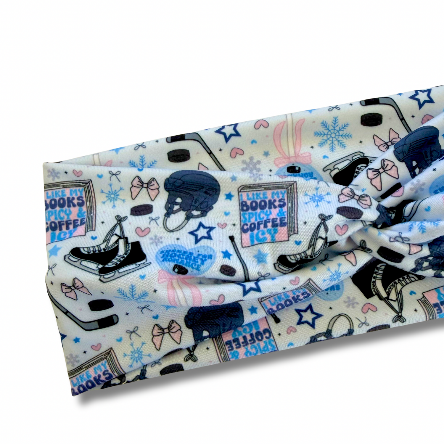 Hockey Romance Sweetheart Headband (or removable tie option) Sewing Sweethearts