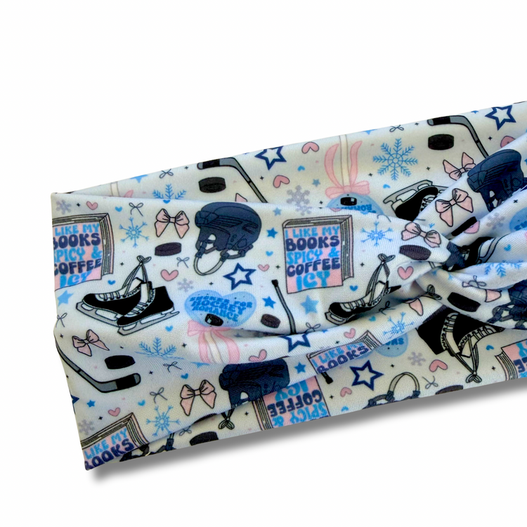 Hockey Romance Sweetheart Headband (or removable tie option) Sewing Sweethearts