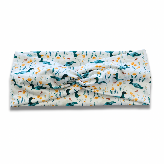 Ducks Sweetheart Headband (or removable tie option) Sewing Sweethearts Sweetheart
