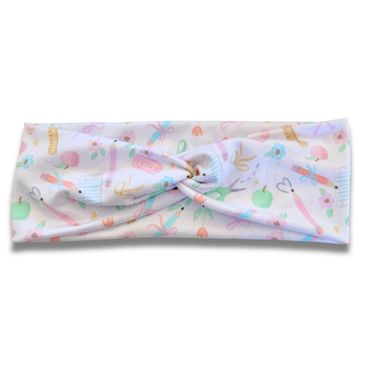 School Sweetheart Headband (or removable tie option) Sewing Sweethearts Sweetheart