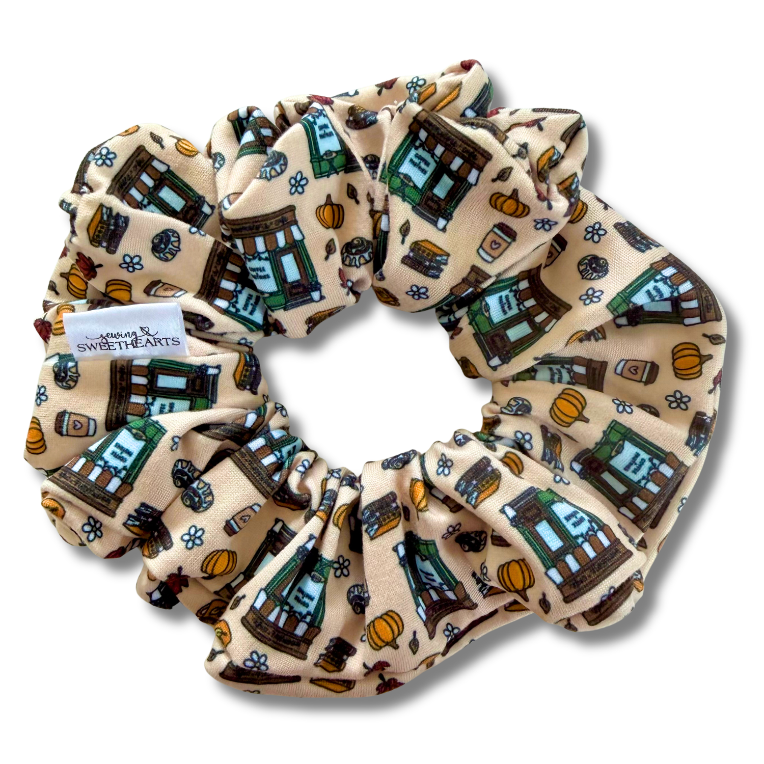Fall Bookstore Scrunchie Sewing Sweethearts