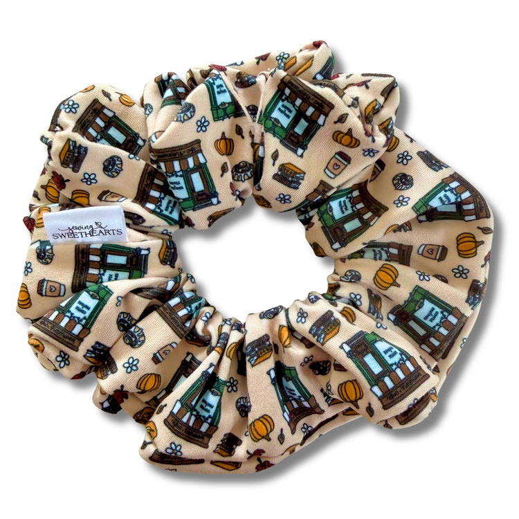 Fall Bookstore Scrunchie Sewing Sweethearts