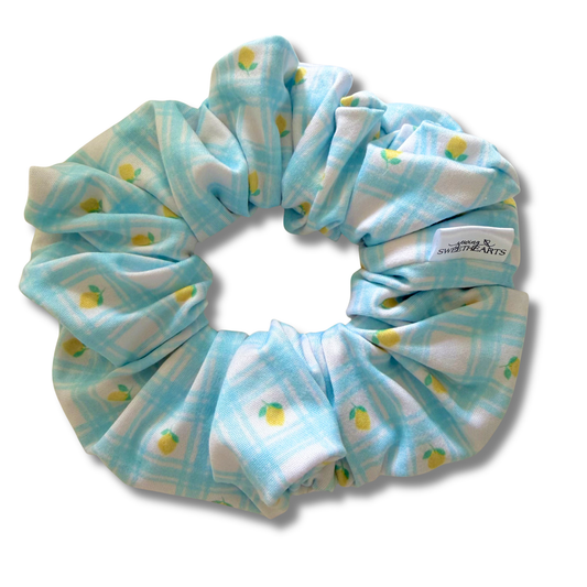 Lemon Picnic Scrunchie Sewing Sweethearts