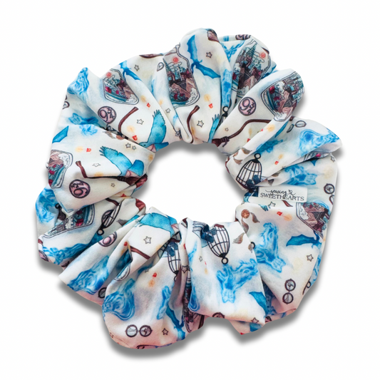 Blue Wizard Scrunchie Sewing Sweethearts