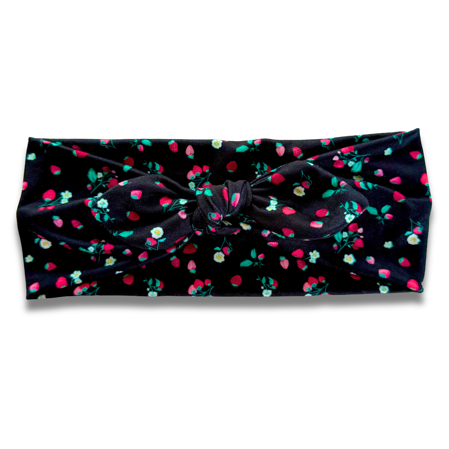 Strawberry Garden Sweetheart Headband (or removable tie option) Sewing Sweethearts Sweetheart with Removable Tie