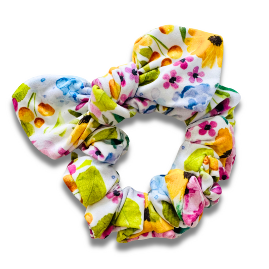 Hello Hydrangea Bow Scrunchie  Sewing Sweethearts   