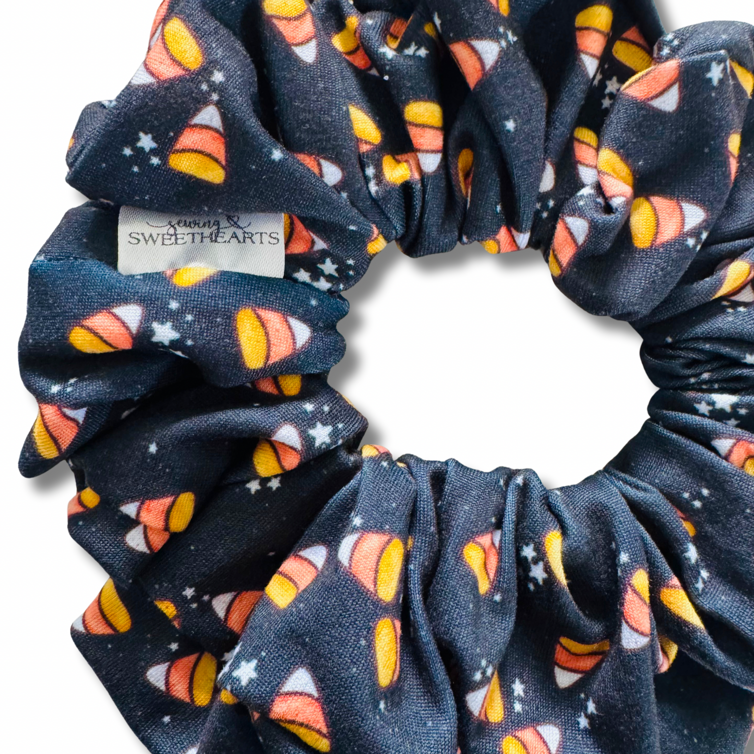 Candy Corn Scrunchie Sewing Sweethearts