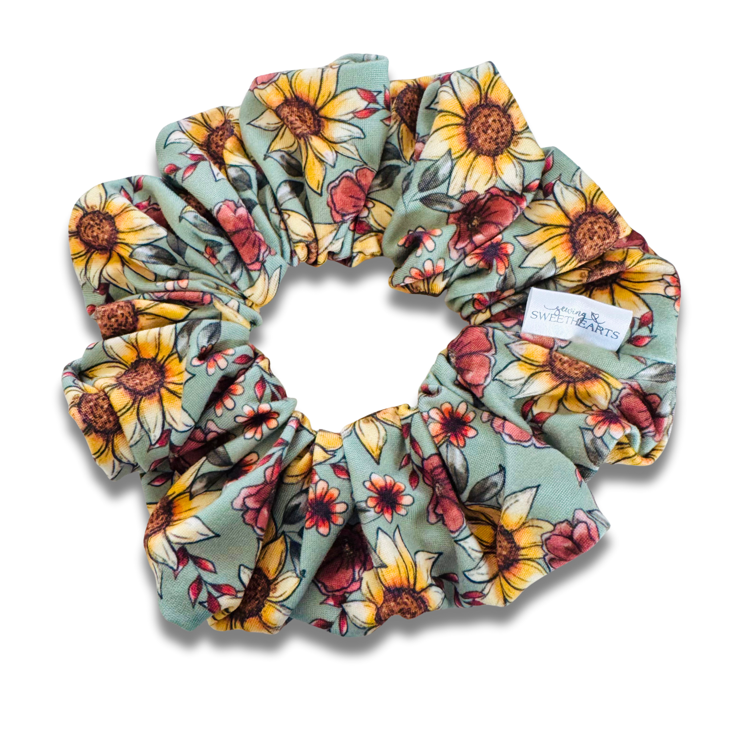 Fall Sunflowers Scrunchie Sewing Sweethearts