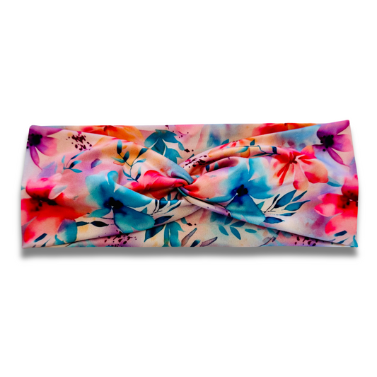 Peachy Blue Floral Sweetheart (or removable tie option)  Sewing Sweethearts Sweetheart  