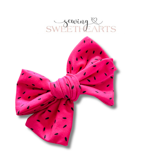 Watermelon Seeds Bow Sewing Sweethearts